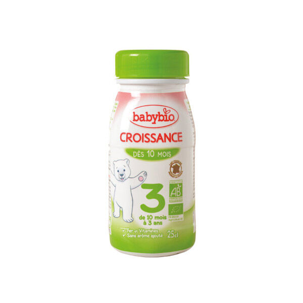 Babybio Lait Croissance Lait de Vache 3ème Âge Bio 25cl