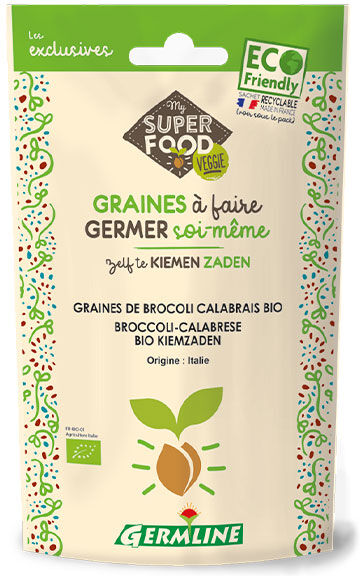 Germ'Line Germline Graines à Germer Brocoli Calabrais Bio 100g