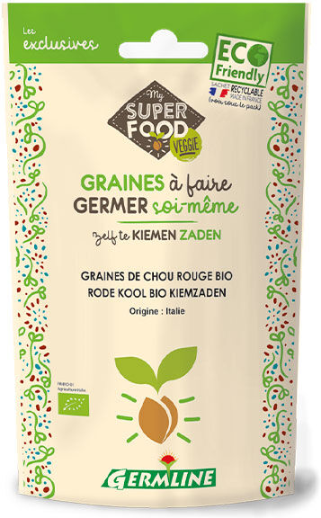 Germ'Line Germline Graines à Germer Chou Rouge Bio 100g