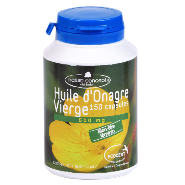 Naturo Concept Huile d'Onagre 500mg Bio 150 capsules