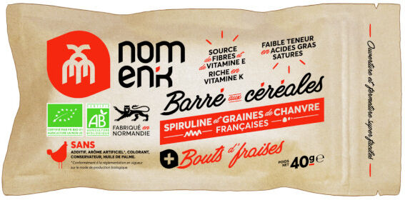 Nomank Barré Aux Céréales Fraise 40g