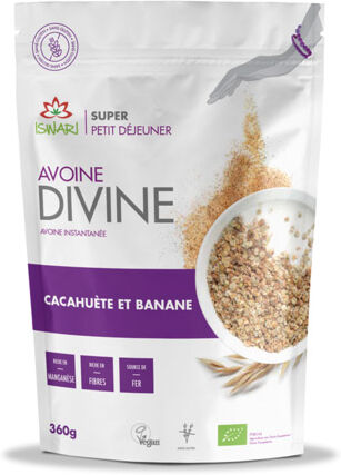 Iswari Avoine Divine Cacahuète et Banane 360g