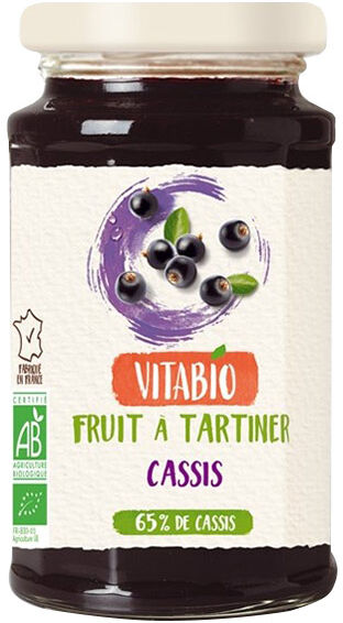 Vitabio Fruit à Tartiner Cassis Bio 290g