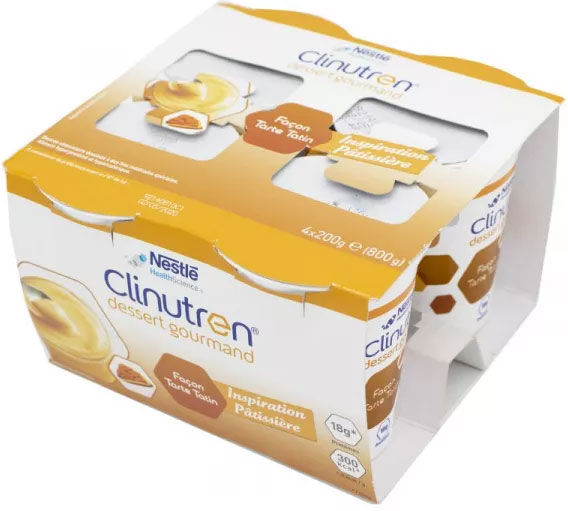 Clinutren Dessert Gourmand Saveur Tarte Tatin 4 x 200g