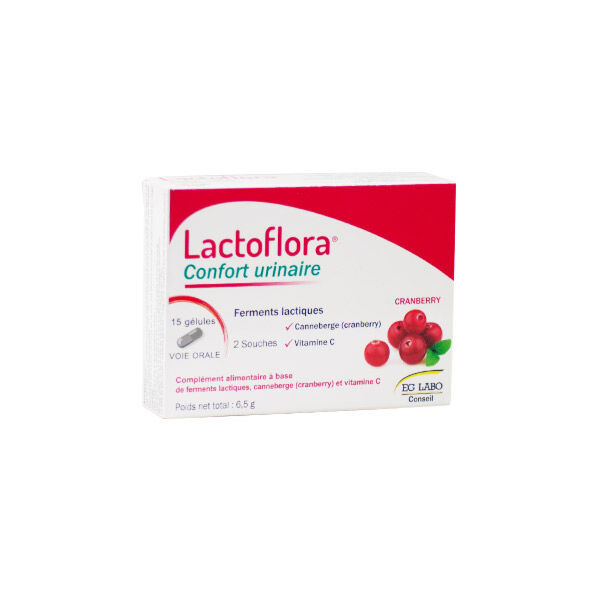 EG Labo Lactoflora Confort Urinaire 15 gélules