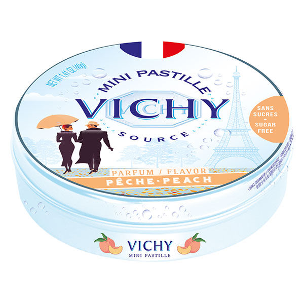 Vichy Pastilles Vichy Mini Pastille Parfum Pêche Sans Sucres 40g