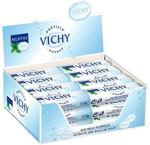 Vichy Pastilles Menthe Étui Lot de 24 x 25g