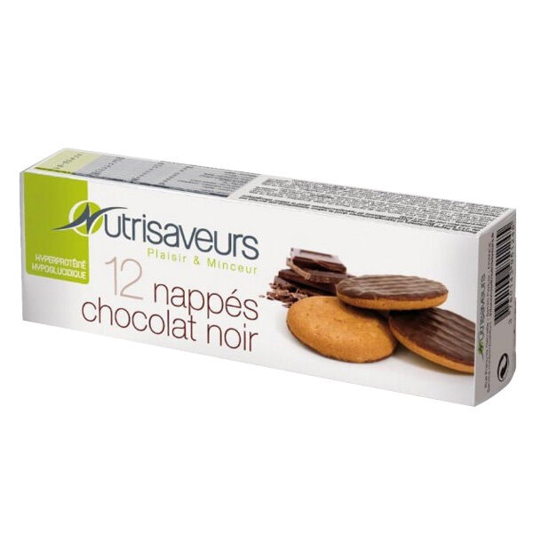 Nutrisaveurs Biscuits Nappés Chocolat 12 unités