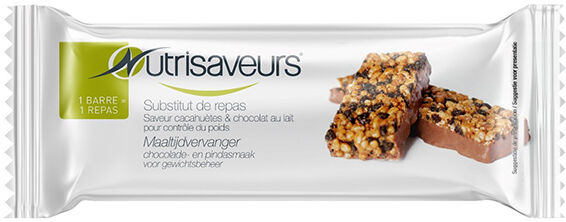 Nutrisaveurs Barre Gourmande Chocolat Cacahuète 45g