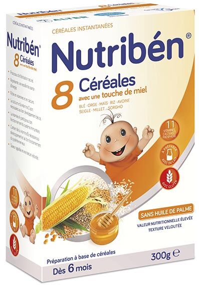 Nutriben Nutribén 8 Céréales et Miel +6m 300g