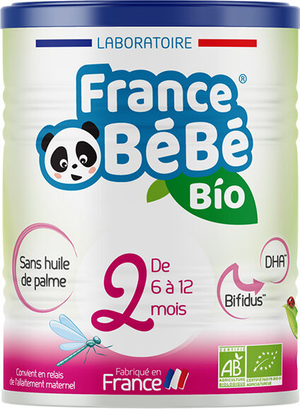 France Bébé Nutrition France Bébé Bio Lait 2ème Âge 400g