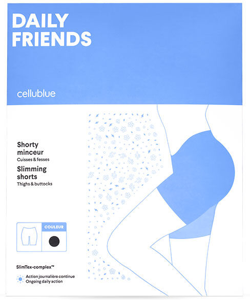 Cellublue Daily Friends Shorty Minceur Noir Taille S