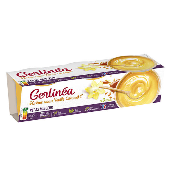Gerlinéa Repas Minceur Crème Vanille Caramel 3 x 210g