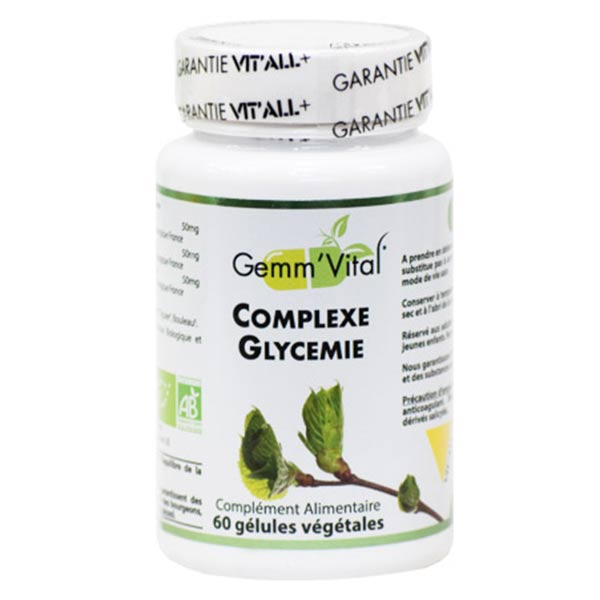 Vit'all+ Complexe Glyçémie Bio 60 gélules végétales