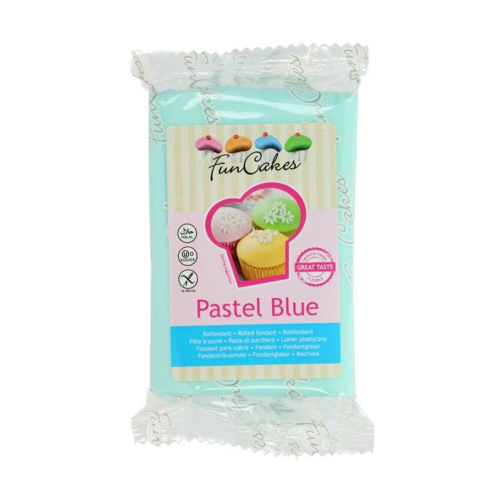 Générique 250 GRS PÂTE À SUCRE FUNCAKES - BLEU PASTEL