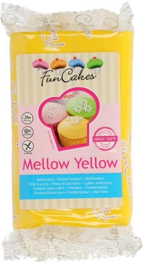 Générique 250 GRS PÂTE À SUCRE FUNCAKES - JAUNE