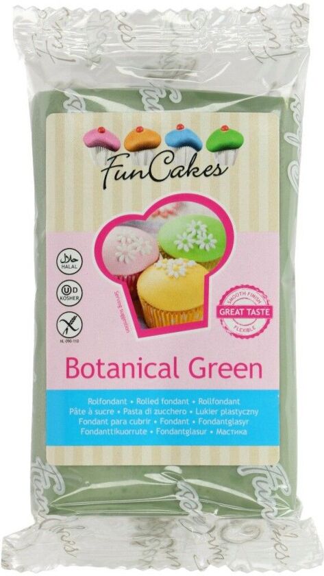 Générique 250 GRS PÂTE À SUCRE FUNCAKES - VERT BOTANIQUE