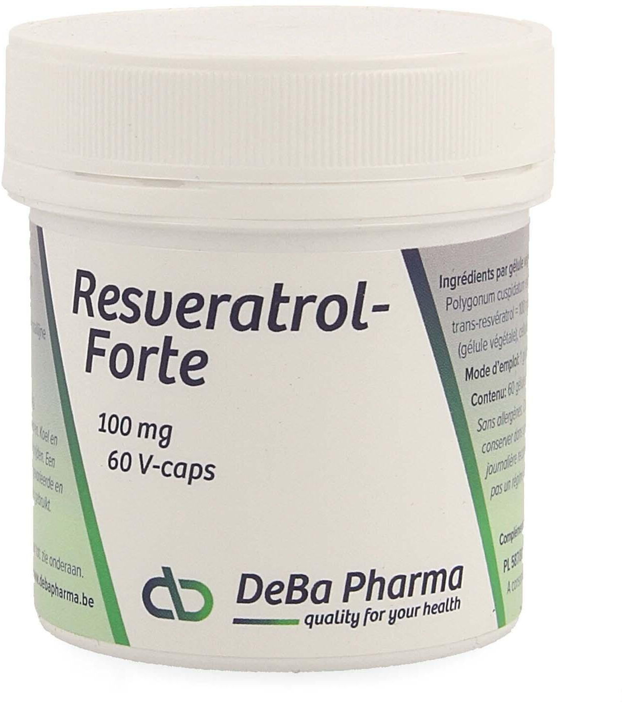 Deba Resveratrol Forte 100 mg 60 Capsules