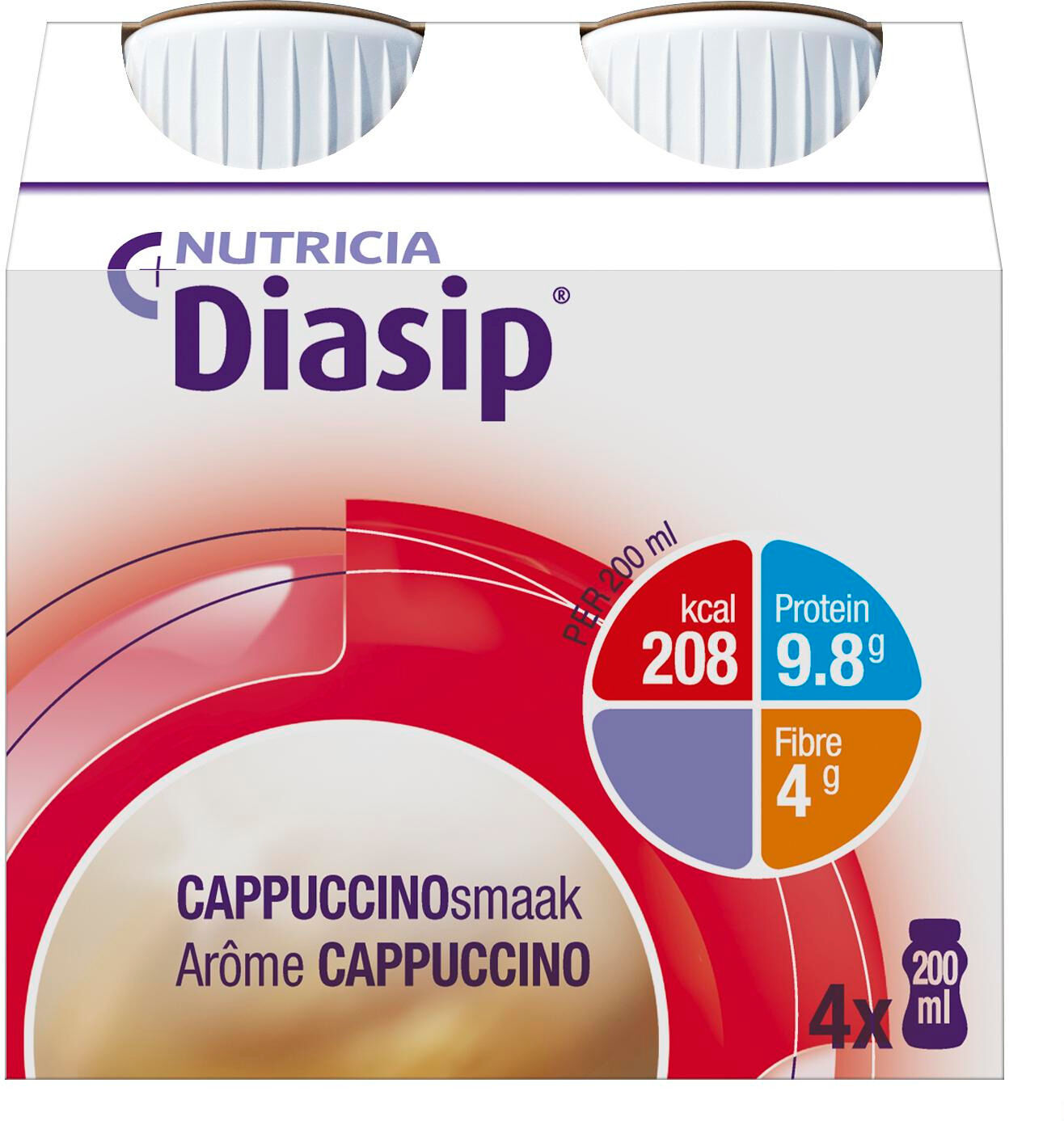 Diasip Cappuccino 200 ml 4 Pieces