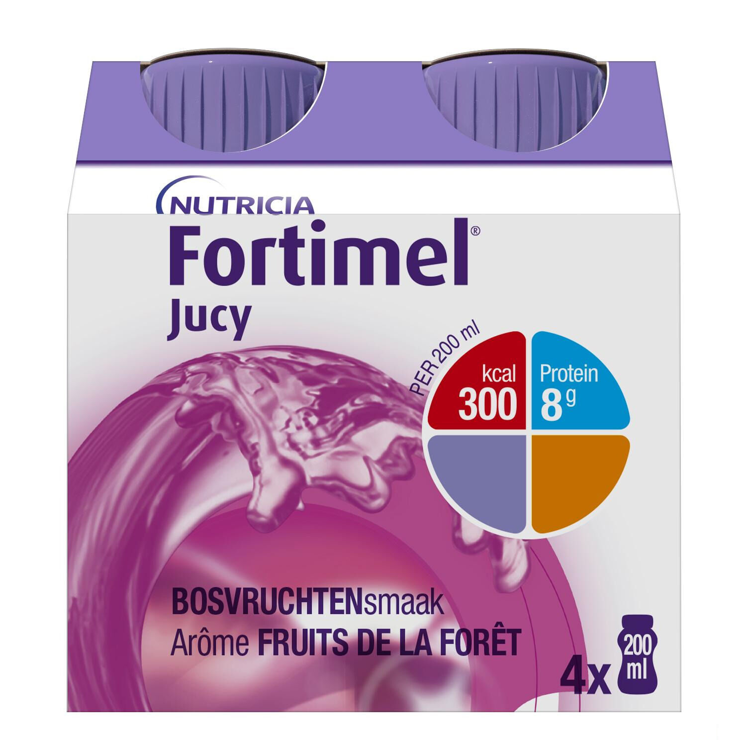 Fortimel Jucy Fruit Foret 200 ml 4 Pièces