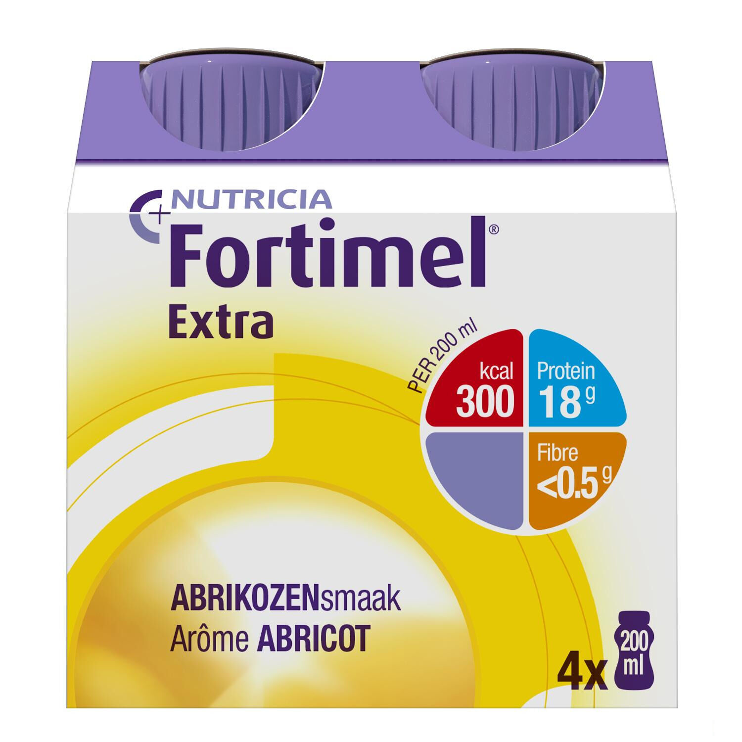 Fortimel Extra Abricot 200 ml 4 Pièces