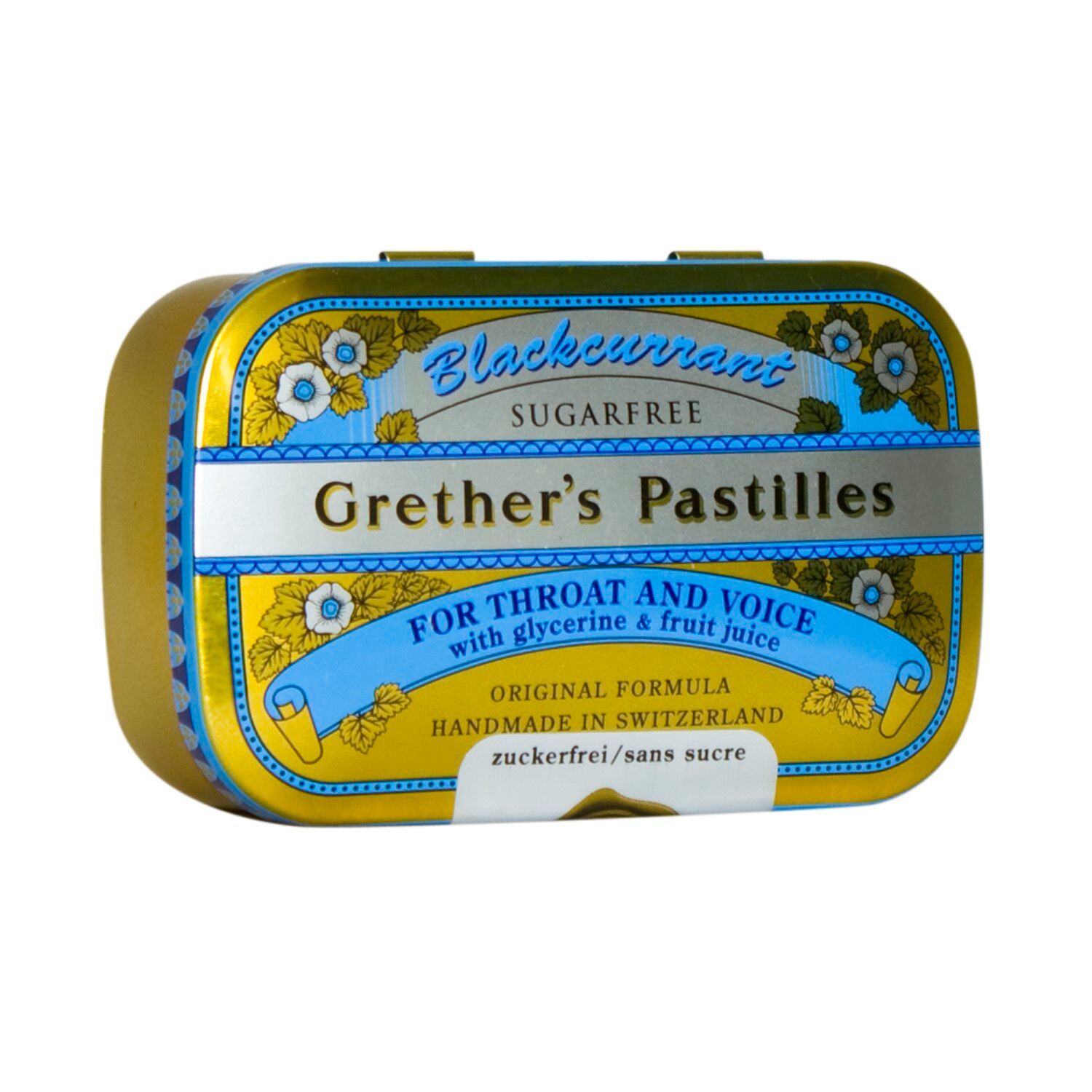 Grether's Pastilles Blackcurrant Sans Sucre 110 g