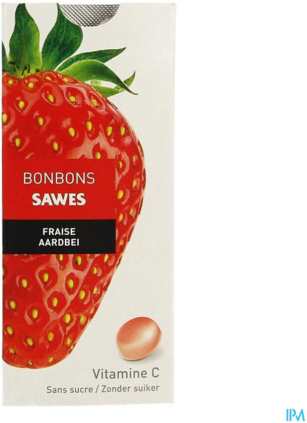 Sawes Bonbons à la Fraise Sans Sucre 10 Pièces