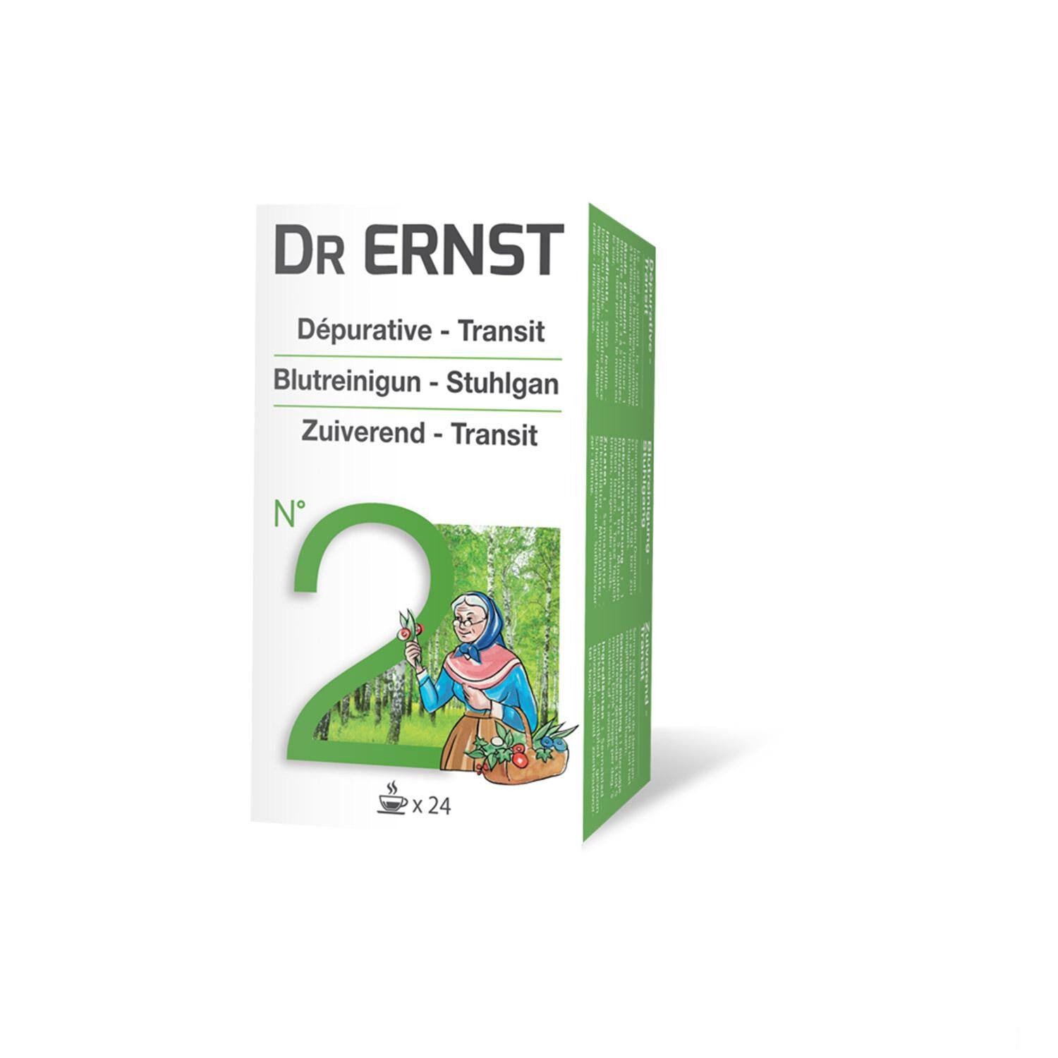 Dr Ernst N° 2 Tisane Dépurative Laxative 24 Filtrettes