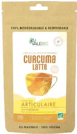 Valebio Curcuma Latte Bio, 200g