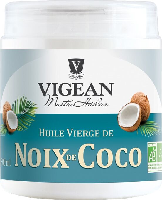 Vigean Huile Vierge de Noix de Coco, 500ml