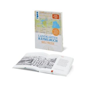 Buch: Landkarten-Rätselbuch »Weltreise« - Tchibo Papier aus nachhaltigen Quellen   unisex