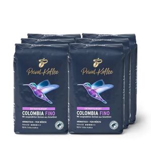 Tchibo Privat Kaffee Colombia Fino (entkoffeiniert) - 6x 500 g Ganze Bohne