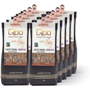 Tchibo Qbo Premium Coffee Beans »Kooperative Fabicoop« Caffè Crema Kräftig - 10x 250 g Ganze Bohne