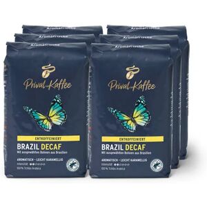 Tchibo Privat Kaffee Brazil Decaf (entkoffeiniert) - 6x 500 g Ganze Bohne