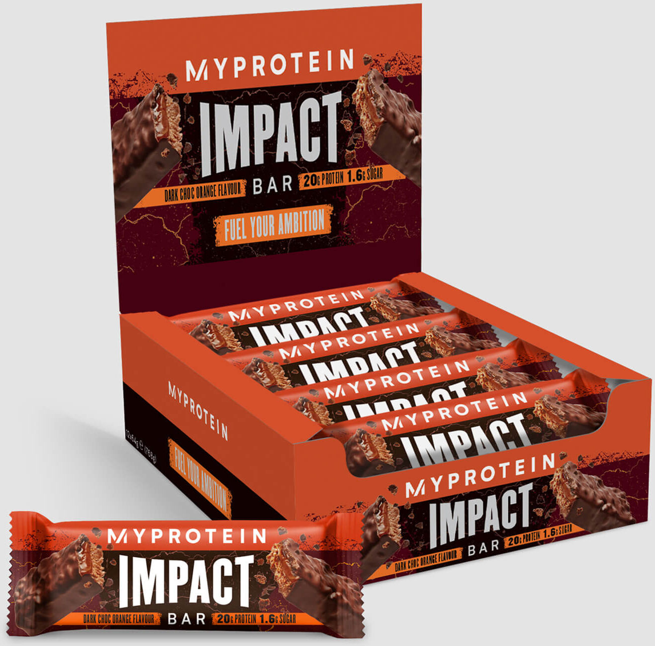 Myprotein Impact Proteinriegel - 12Riegeln - Schokolade Orange