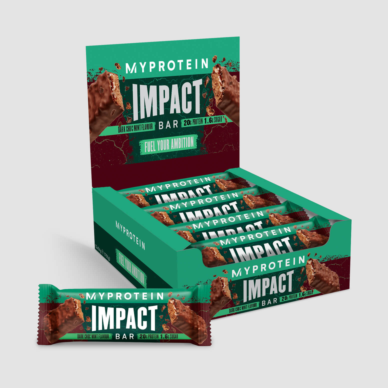Myprotein Impact Protein Bar - 12Tyčinky - Dark Chocolate Mint