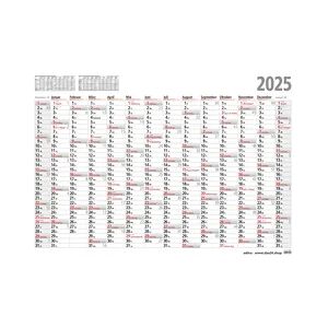 2025 ADINA Plakatkalender 60x42cm 13 Monate gerollt