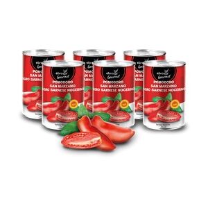 ebrosia Gourmet Vorteilspaket San Marzano Tomaten DOP 2400 g(6x400g)