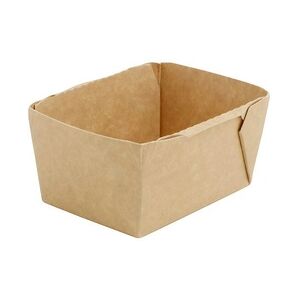 greenbox - Karton-Feinkost-Schalen 250 ml, 10,5 x 8 x 5 cm, braun, rechteckig, PE-beschichtet, 500 St.