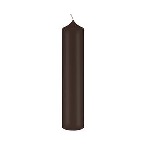 Kopschitz Kerzen Altarkerzen, Kaminkerzen Chocolate Schokolade 250 x Ø 90 mm, 4 Stück, Kerzen mit Dornbohrung in RAL Kerzengüte Qualität