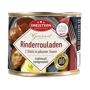 Dreistern Gourmet Rinderrouladen In Pikanter Sauce (500 g)