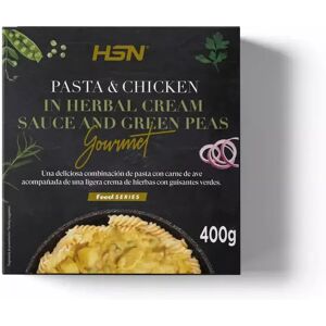 HSN Gourmet fertiggericht pasta mit hähnchen in einer sahne-kräuter-sauce mit grünen erbsen - 400 g