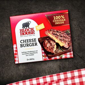 BlockHouse BLOCK HOUSE Cheese Burger 2 x 160 g in Premium-Qualität