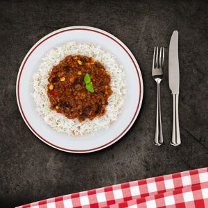 BlockHouse BLOCK HOUSE Chili con Carne mit Reis 1 Portion - 540 g Genuss in bester Restaurant Qualität