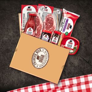 BlockHouse BLOCK HOUSE Steak-Kit zum Angrillen - ideal für 2 Personen - Grillgenuss pur in Premium Qualität