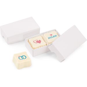 Chocolissimo Wedding Oxide Duo - Ohne Alkohol - 2 Personalisierbare Nougat-Pralinen