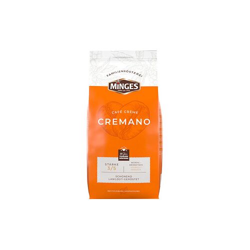MINGES Caffe Cremano Kaffeebohnen Arabica- und Robustabohnen kräftig 1,0 kg
