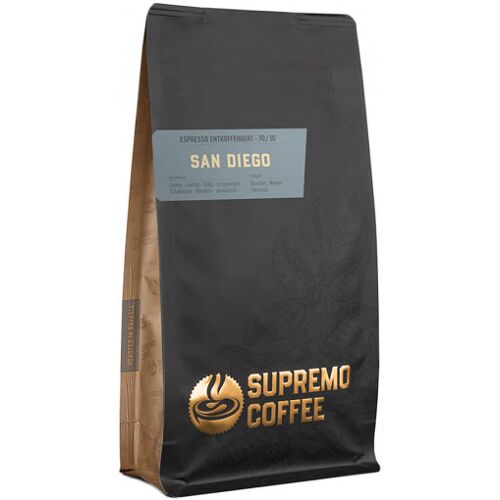 Supremo Kaffeerösterei Entkoffeinierte Kaffeebohnen Supremo Kaffeerösterei SAN DIEGO, 250 g