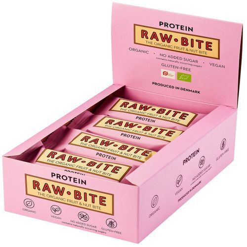 Rawbite Bio Riegel, Protein 12x50 g Riegel