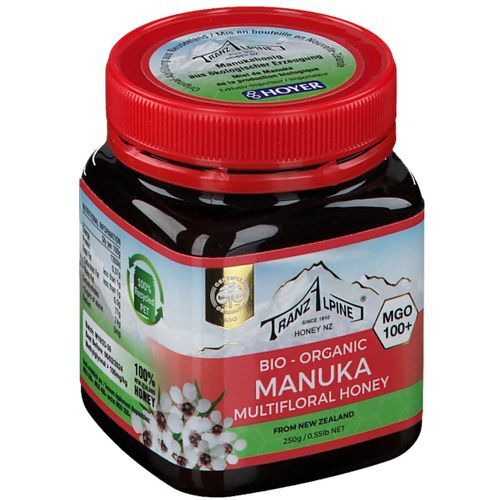 TRANZALPINE® Bio-Manuka-Honig mit Sommertracht 250 g Creme